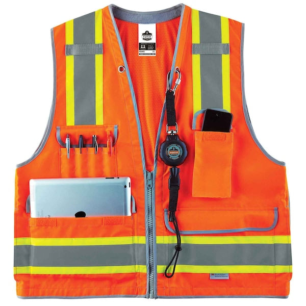 Orange Type R Class 2 Heavy-Duty Surveyo