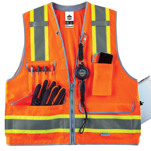Orange Type R Class 2 Heavy-Duty Surveyo