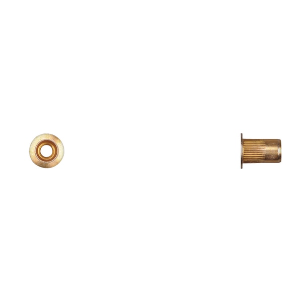 Nut Insert, #8-32 Thrd Sz, Zinc Yellow