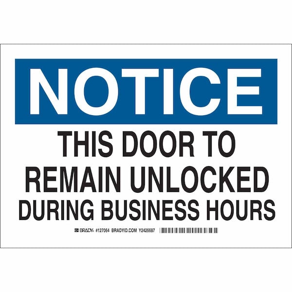 Sign, Notice, 7X10
