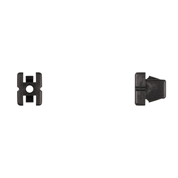 Blk Nyln Screw Grommets #8 Screw Size 16mm Stem L PK15