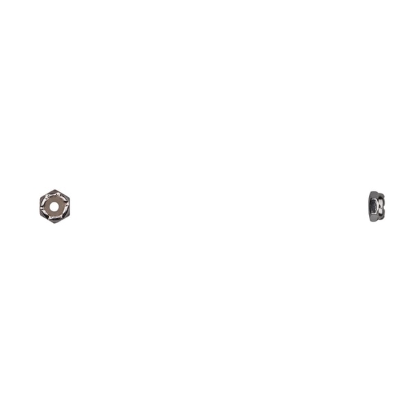 Nylon Insert Lock Nut, #4-40, Bright Zinc Plated