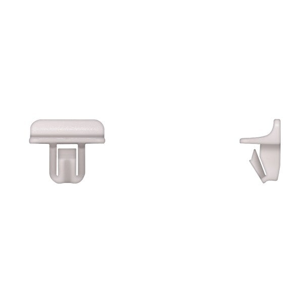 Wht Nyln Moulding Clips 11.5X21mm Head 11mm Stem PK50