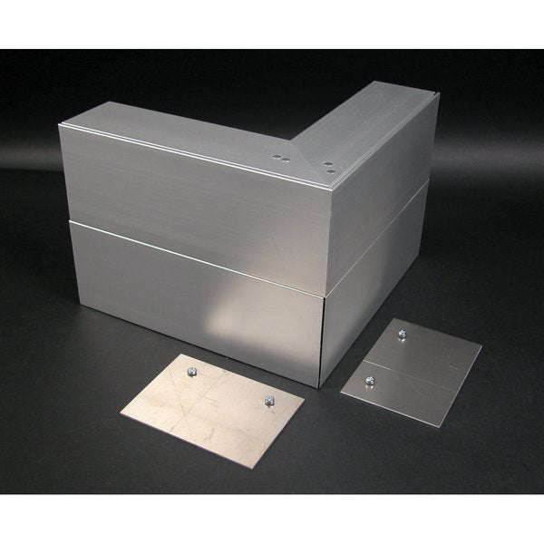 External Elbow Fitting, Gray, Aluminum