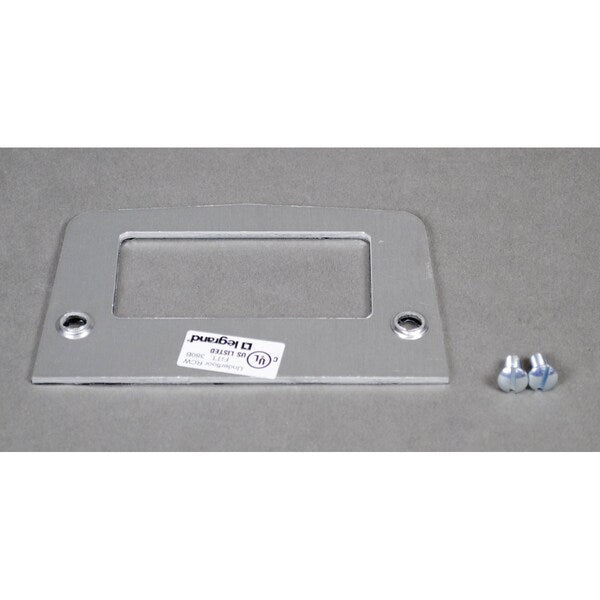 GFCI Faceplate Fitting, Gray, Aluminum