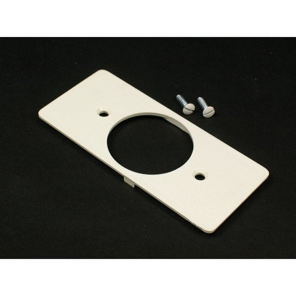 Single Faceplate Fitting, Gray, PVC