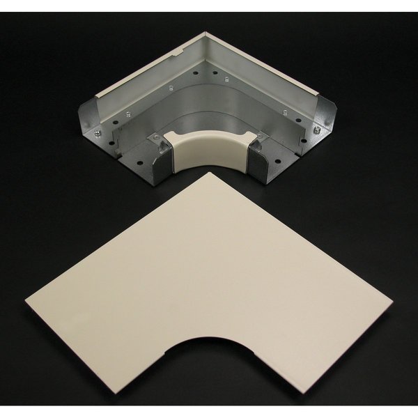 Radiused Flat Elbow Fitting, Ivory, Steel