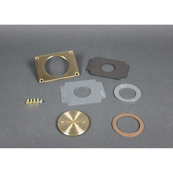 Communications Cover Plate, Brown, Brass
