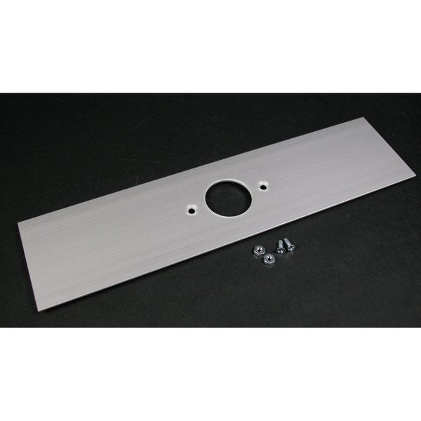 Single Cover Plate, Gray, Aluminum