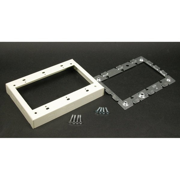 Three Gang Extensn Adapter Fitting, Ivory