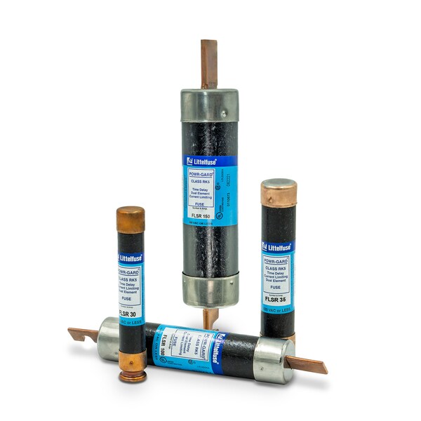 Fuse, Time Delay, 100A, FLSR Series, 600VAC, 300V DC, 7-7/8 in L, 1-5/16 in Dia