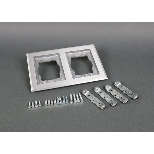 2 Gang Aluminum Carpet And Tile Flange