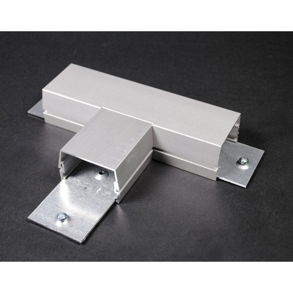 Tee Fitting, Gray, Aluminum