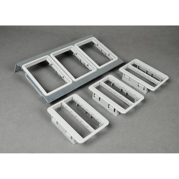 Communications Plate, Gray, Die-Cast Zinc