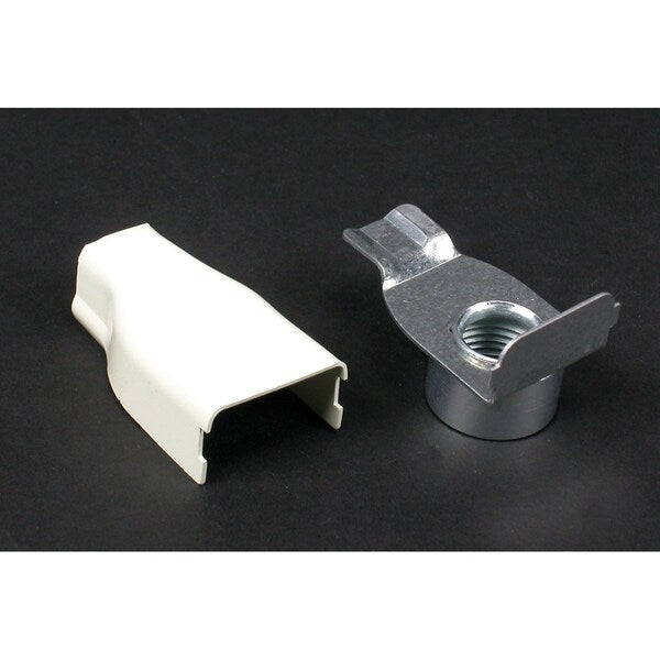 Elbow Conduit Connector, Ivory, Steel