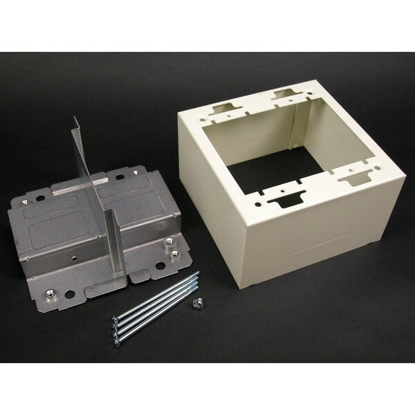 Divided Box Fitting, Ivory, Steel