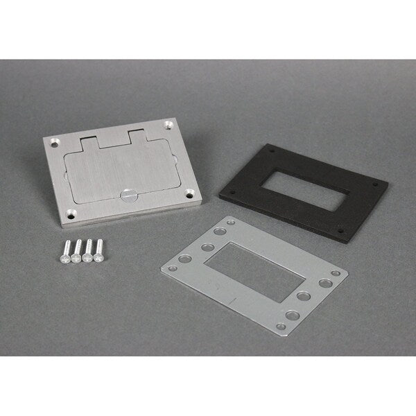 GFI Cover Plate, Gray, Aluminum