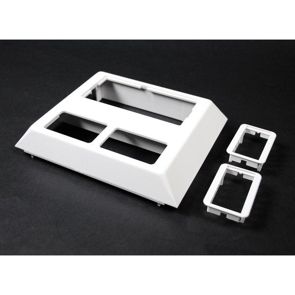 Deep Plate Fitting, White, PVC