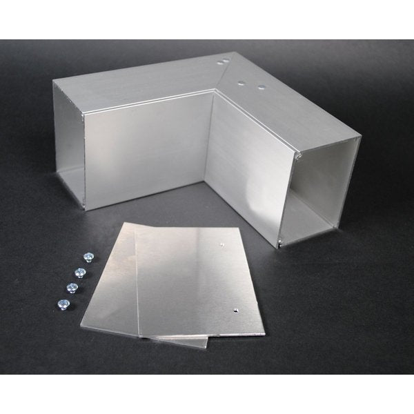 Internal Elbow Fitting, Gray, Aluminum