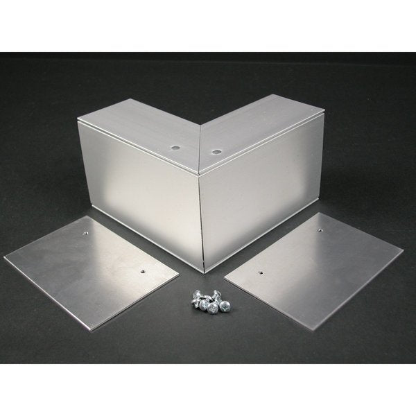 External Elbow Fitting, Gray, Aluminum