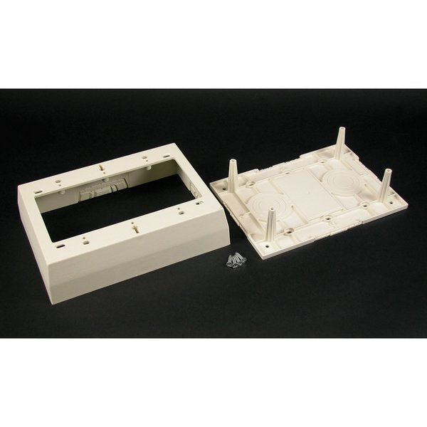 Three Gang Box Fitting, Ivory, PVC