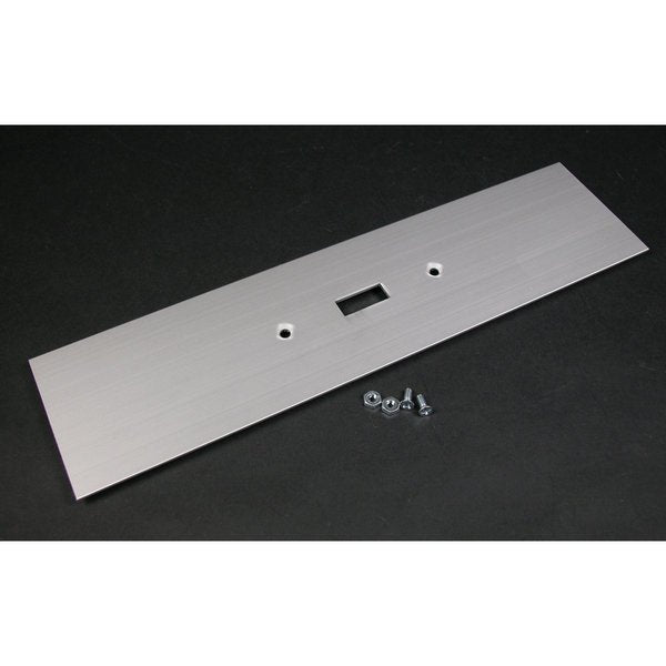 Toggle Switch Cover Plate, Gray, Aluminum