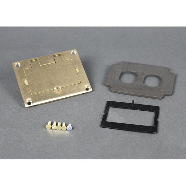 GFI Cover Plate, Brown, Brass