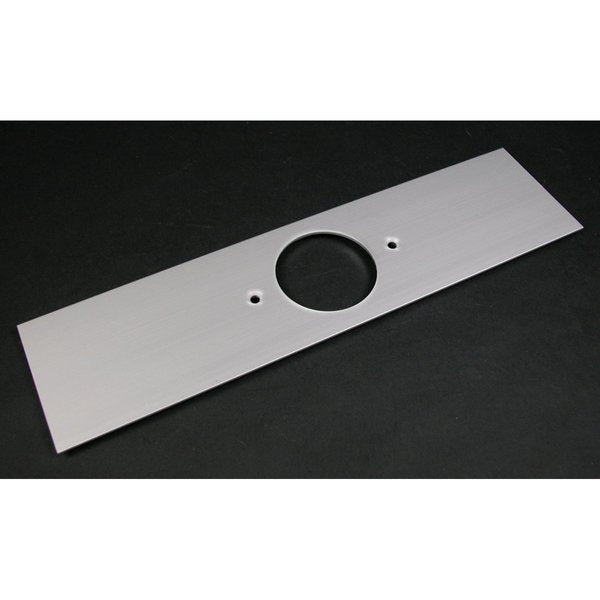 Single Cover Plate, Gray, Aluminum