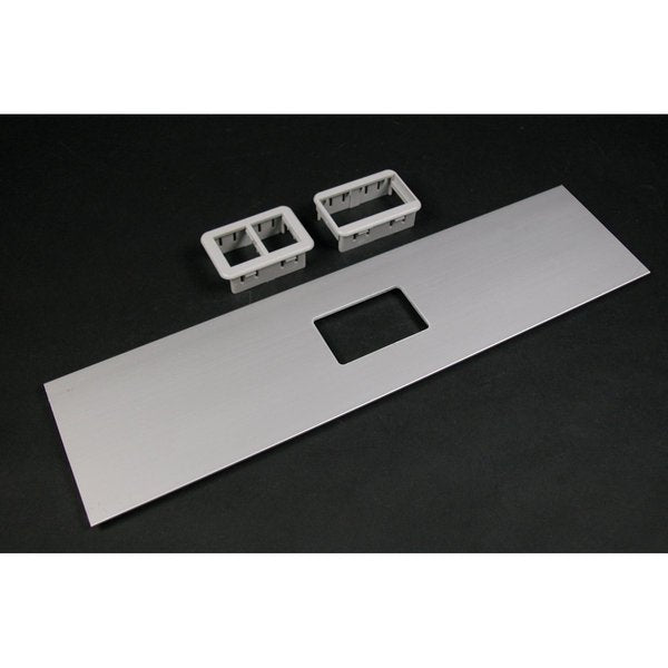 Open Cover Plate, Gray, Aluminum