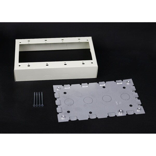 V57484 4Gang Steel Device Ivory