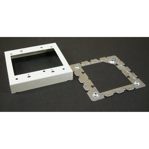 Two Gang Extension Adaptor Fitting, Ivory