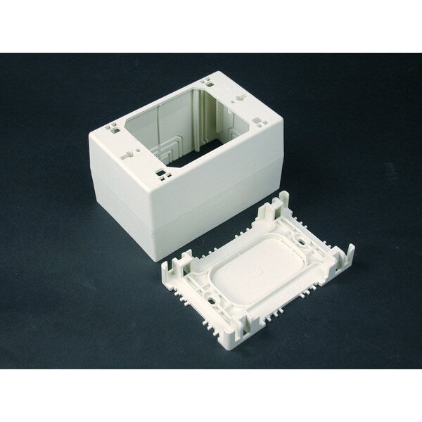 Extra Deep Box Fitting, White, PVC