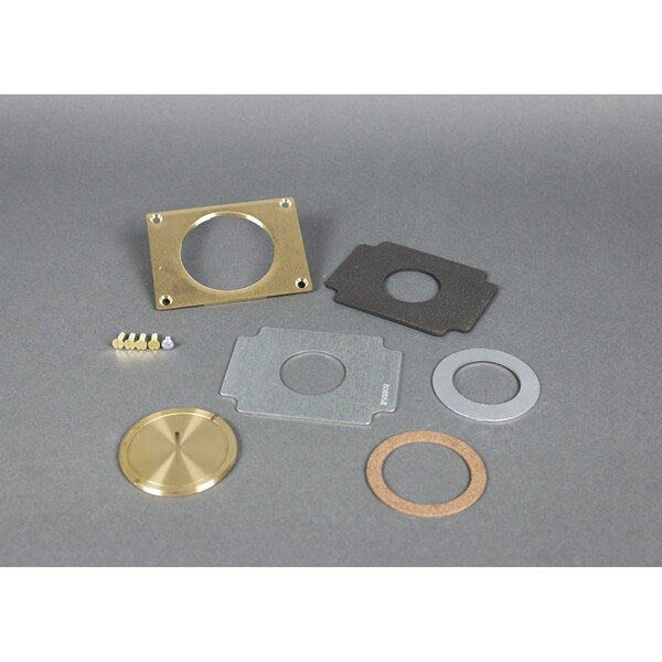 Communications Cover Plate, Brown, Brass