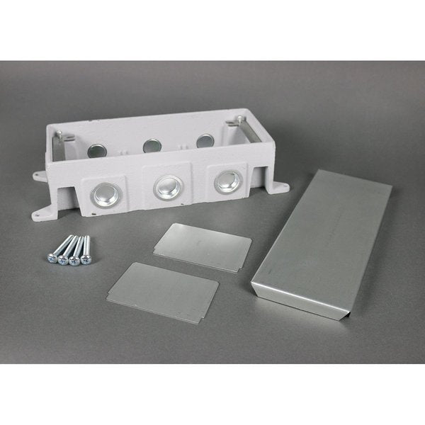 Floor Box, Gray, Cast-Iron