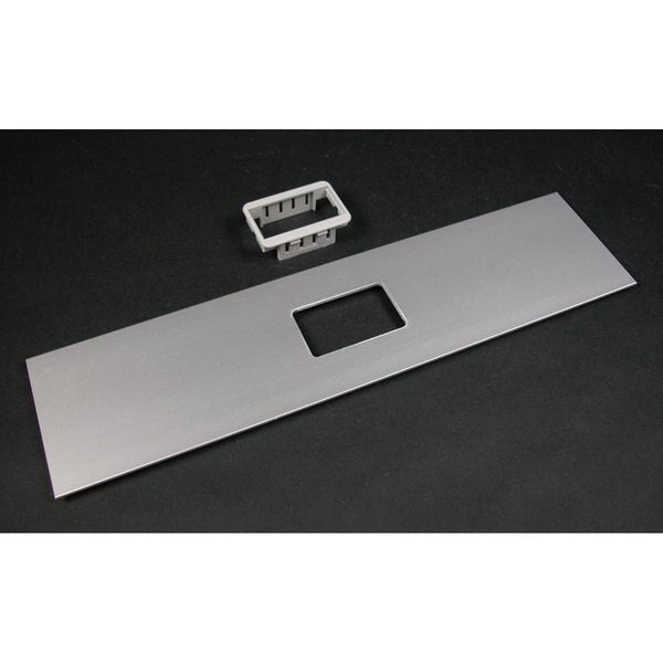 Mini Adapter Cover Plate, Gray, Aluminum