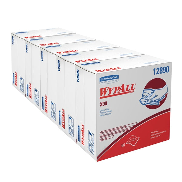 Dry Wipe, Blue, Pop Up Box, Hydroknit, 68 Wipes, 8 1/4 in x 16 3/4 in