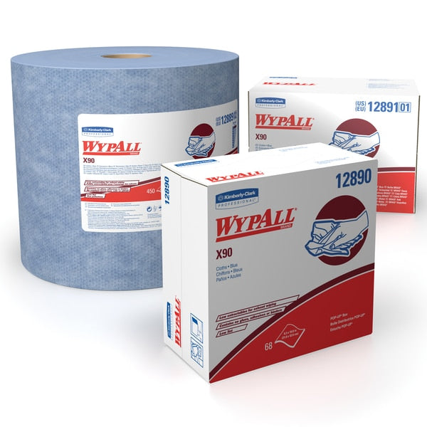 Dry Wipe, Blue, Pop Up Box, Hydroknit, 68 Wipes, 8 1/4 in x 16 3/4 in