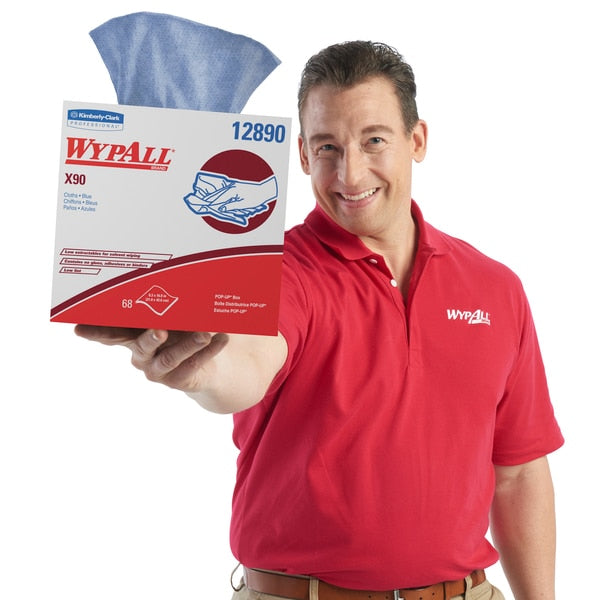 Dry Wipe, Blue, Pop Up Box, Hydroknit, 68 Wipes, 8 1/4 in x 16 3/4 in