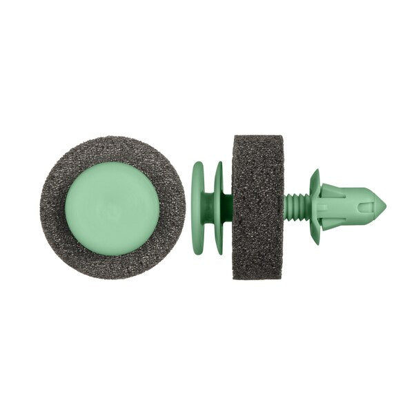 Grn Nyln Door Trim Ret 8mm Hole Size 19mm Hd Dia PK10