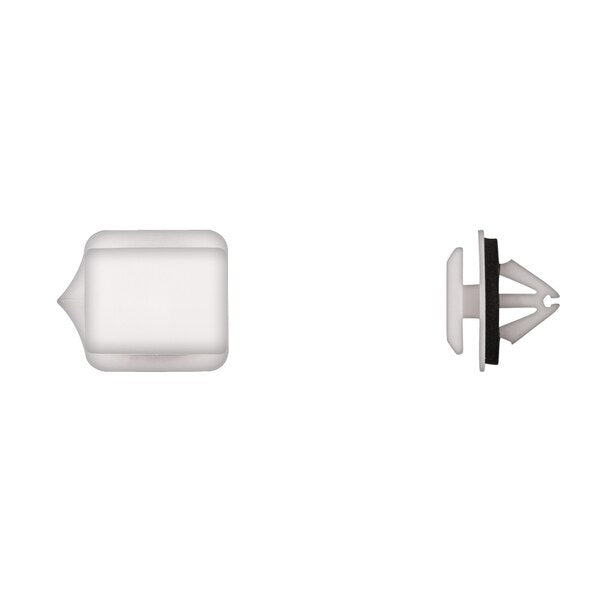 Wht Nyln Moulding Retainers 9mm Hole Size 11mm Stem L PK15