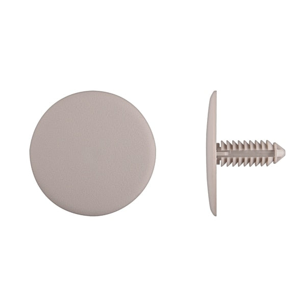 Tan Nyln Headliner Retainers 6.3mm Hole 20mm Stem L PK25