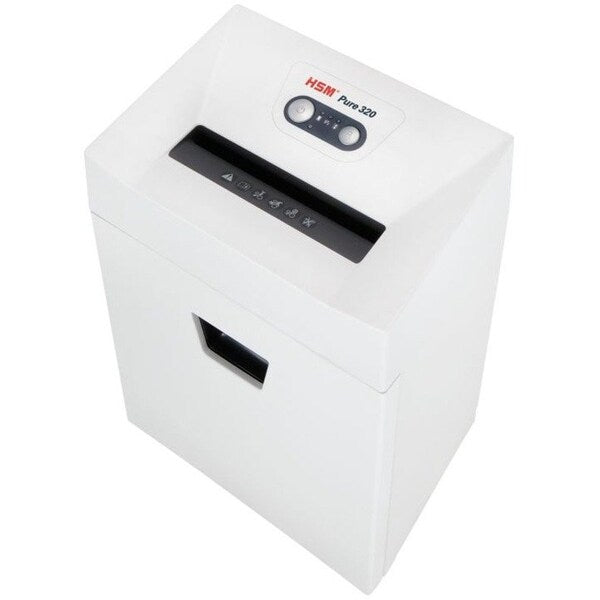 Paper Shredder, Strip-Cut, White, 6.6 gal.