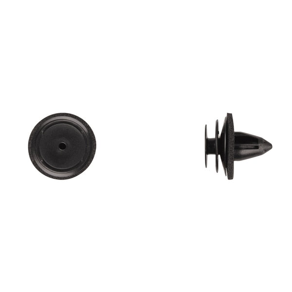 Blk Nyln Door Panel Ret 8mm Hole Size 14mm Stem L PK15