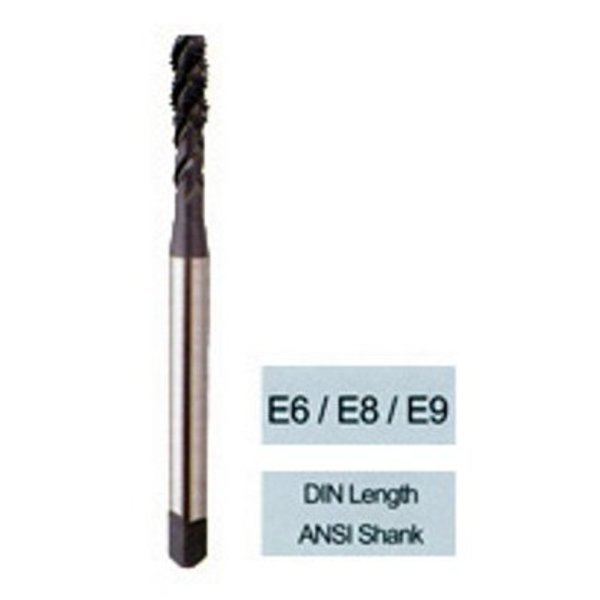 Spiral Flute Tap, M8X1.25, Bottoming, 3 Flutes