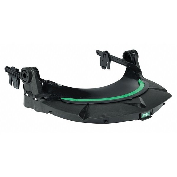 V-Gard Faceshield Frame, Dielectric Protection, Debris Control/Frame, For MSA Slotted Caps, Black