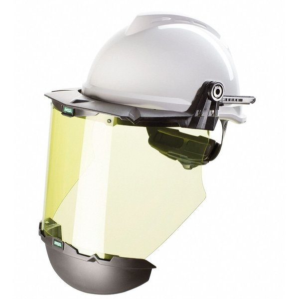 V-Gard Faceshield Frame, Dielectric Protection, Frame, For MSA Slotted Caps, Black