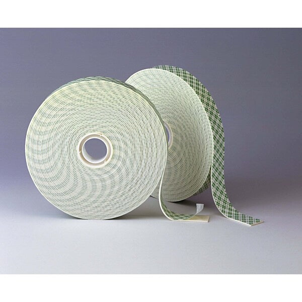Double Coated Tape, Foam, Off White, PK9
