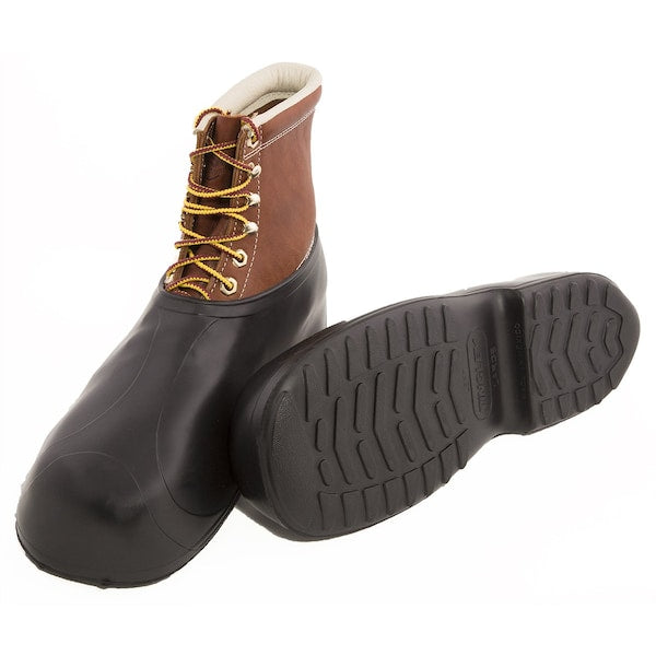 Overshoes, Mens, M, Pull On, Black, Rubber, PR