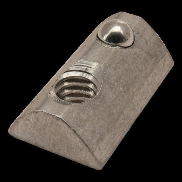 Roll In T-Nut W/ Ball Spring 1/4-20 ss