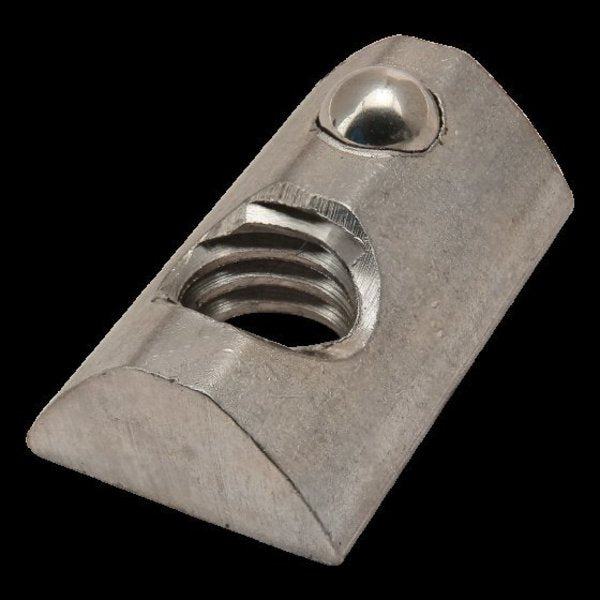 Roll In T-Nut W/ Ball Spring 5/16-18 ss